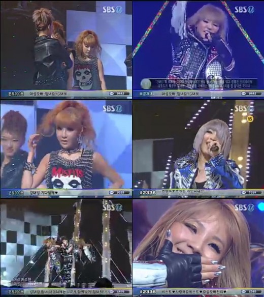 ‘인기가요’ 2NE1 ‘내가 제일 잘 나가’ 컴백 파격 헤어