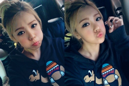 리지 애교 셀카…"이마 깐 리지도 예뻐해 주세요"