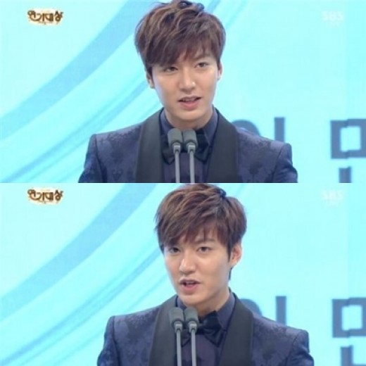 '2013 SBS 연기대상' 이민호 5관왕, '인기 상속자, 나 지금 행복하냐'