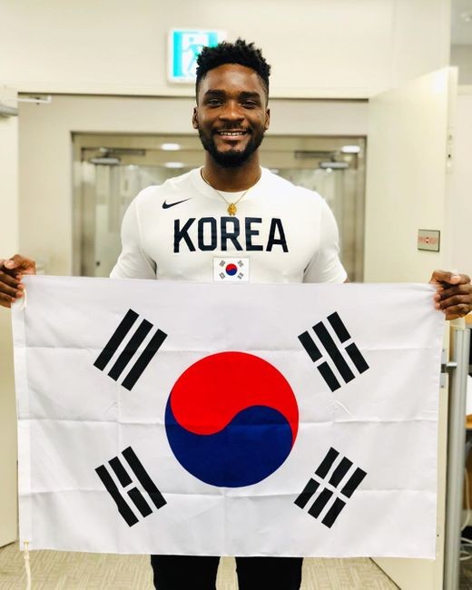 "대한민국 만세!" 샘 오취리, 광복절 태극기 인증샷