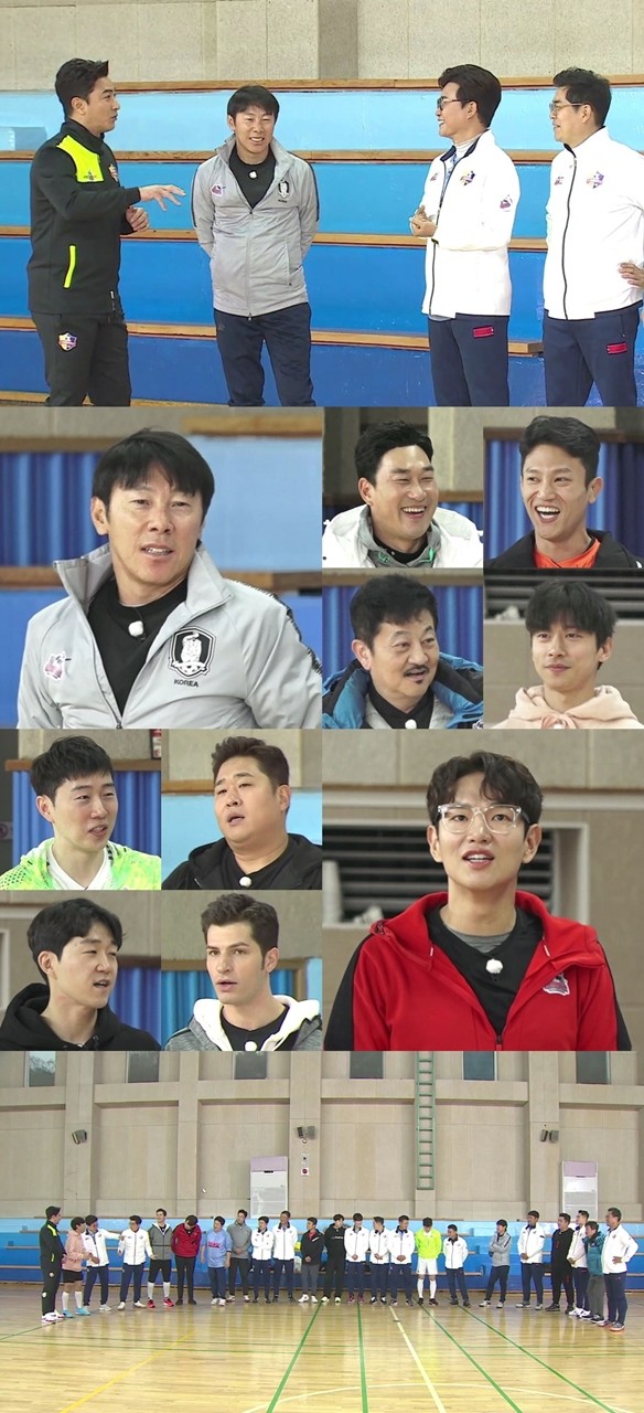 '뭉쳐야 찬다' 전설급 절친 출동...신태용→장성규와 족구대결