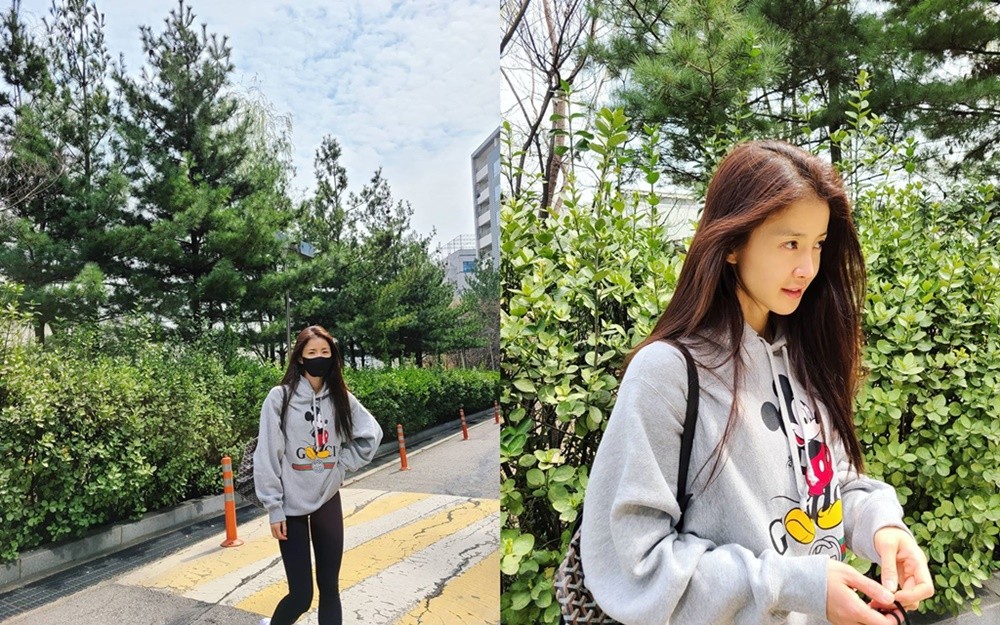 이시영, 여유로운 일상 공개 "날이 좋아서..잠시 마스크 벗어봄"