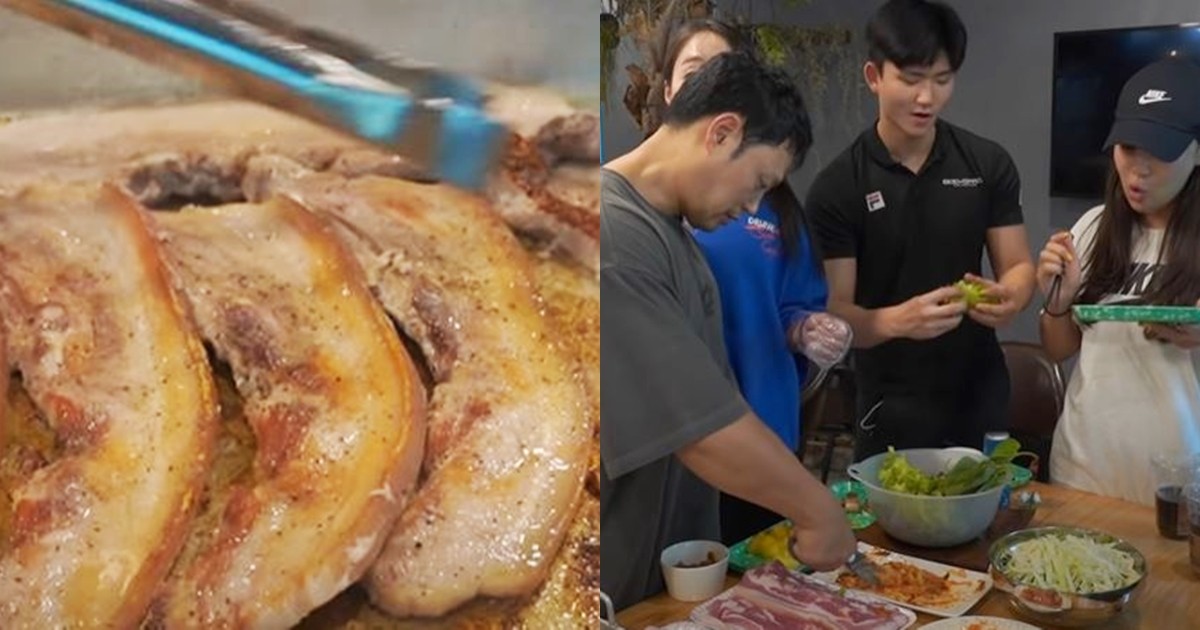 "남다른 스케일"…양치승, 근조직 회원들과 고기 먹방