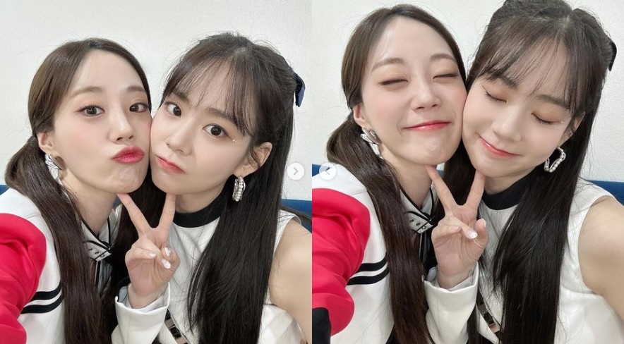 카라 한승연, 허영지와 역대급 큐티 투샷 "확신의 햄찌상"