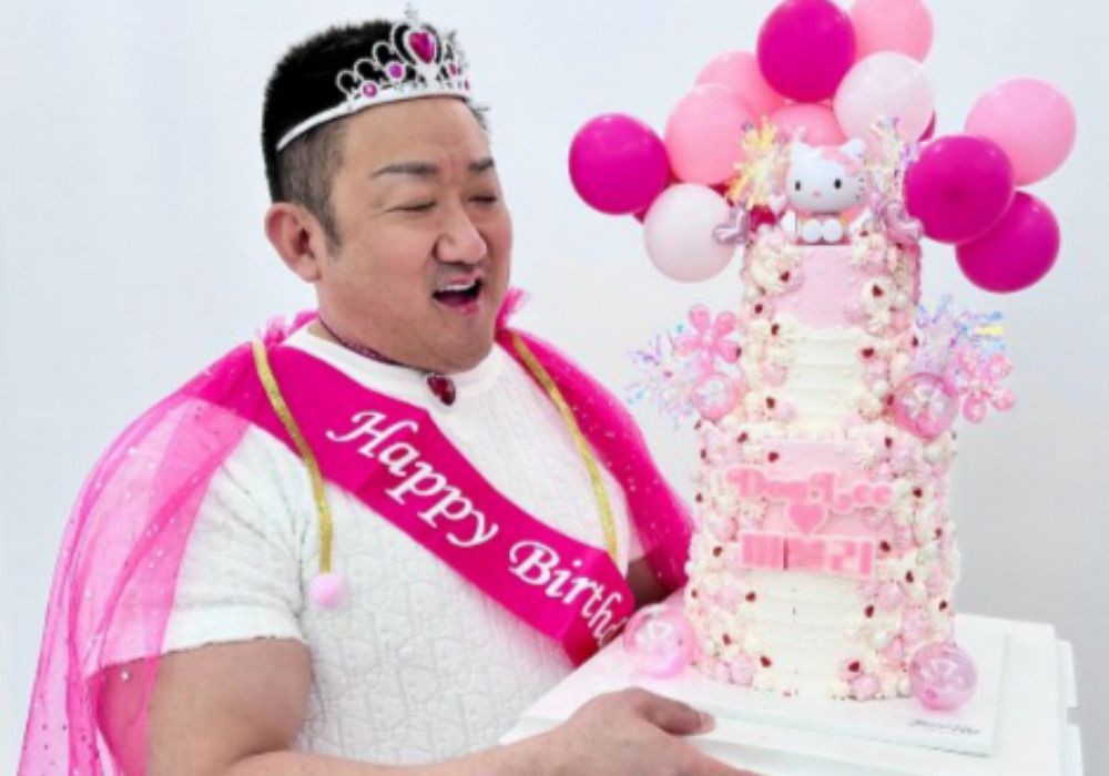 주먹의 하츄핑 마동석, 공주세트 풀착장으로 생일 '자축'