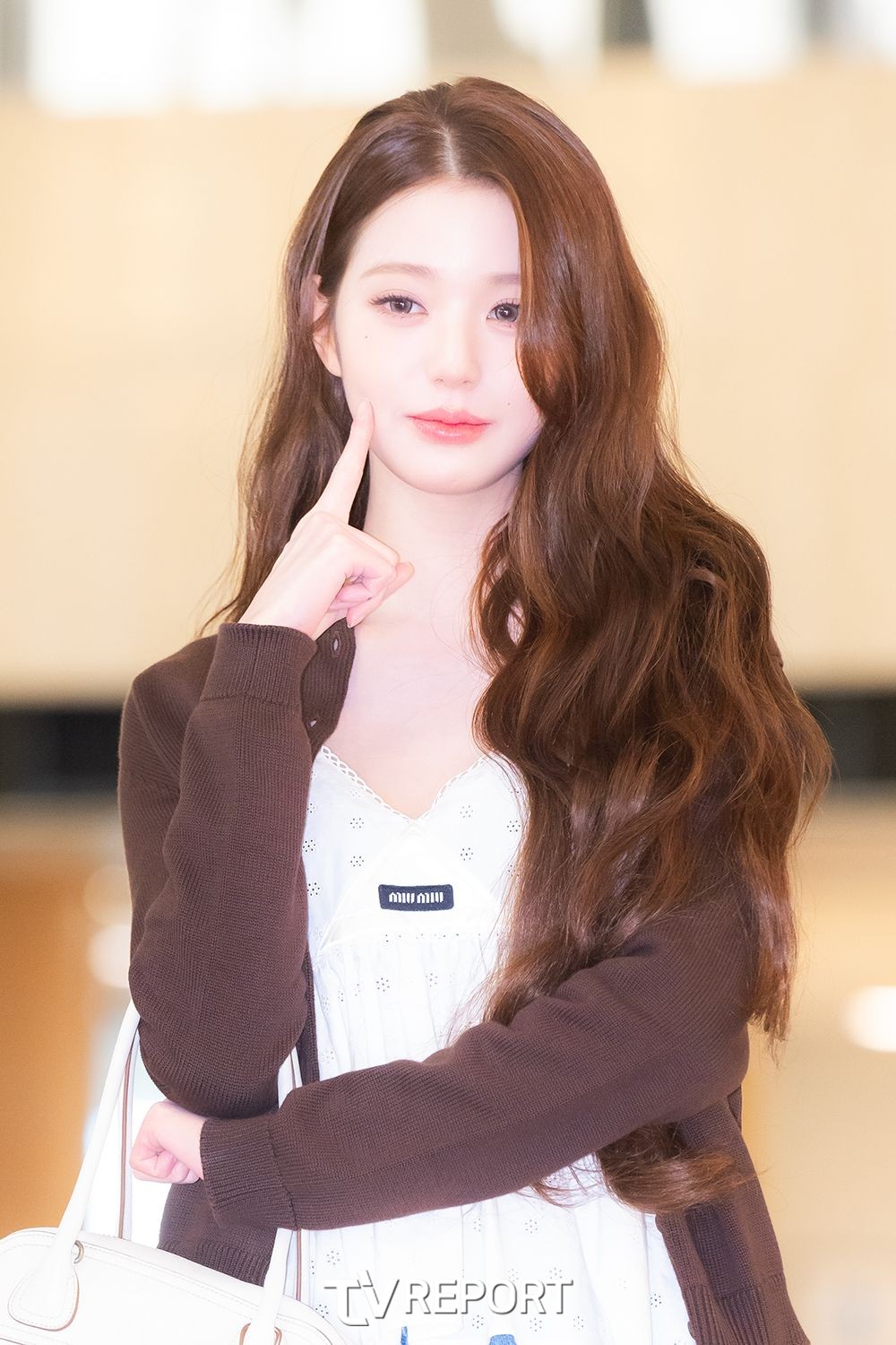 [T포토] 아이브 장원영 ‘찹쌀떡보다 하얘’