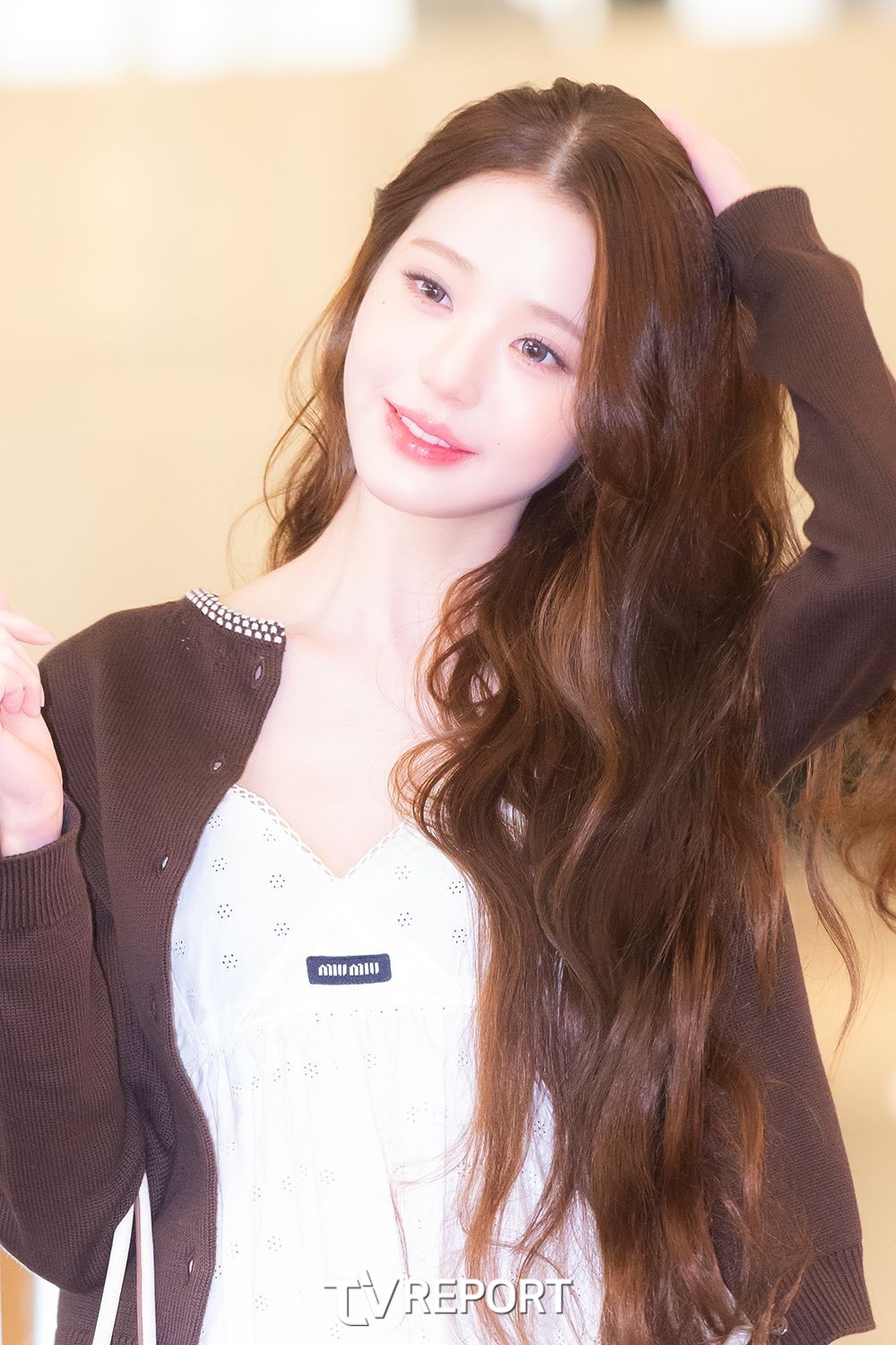 [T포토] 아이브 장원영 ‘머리만 넘겨도’