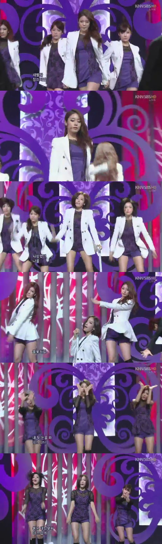 ‘인기가요’ 티아라 섹시 시스루룩 ‘반전 의상’
