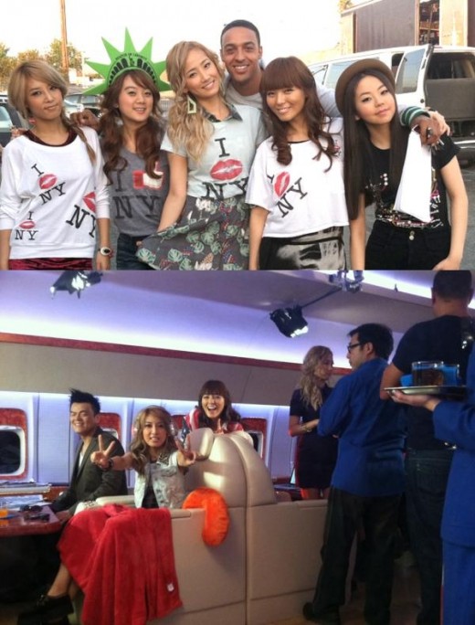 원더걸스, 미국 TV 영화 촬영장 공개 '할리우드 스타 다 됐네'
