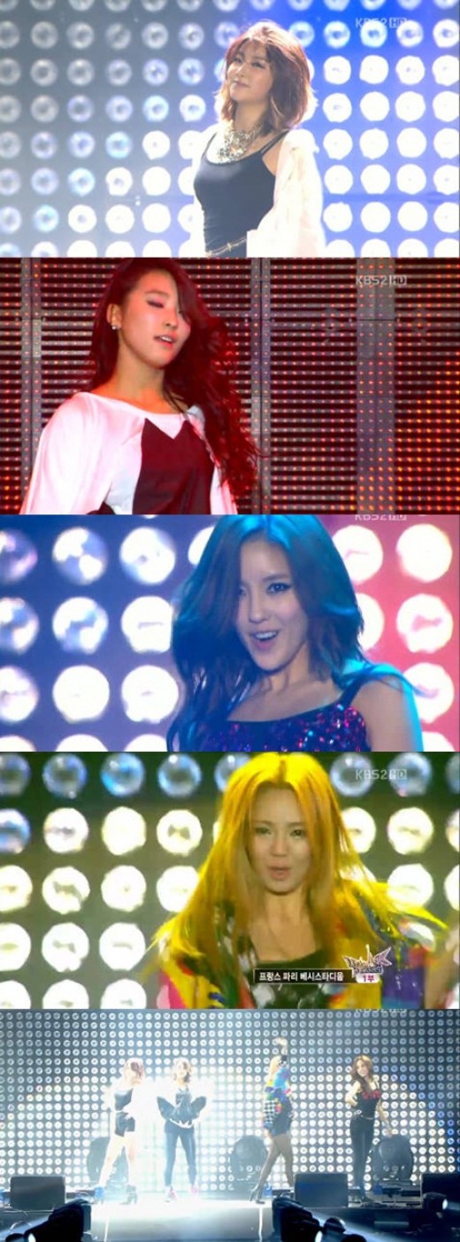 '뮤직뱅크 인 파리' 소현 보라 효민 효연, 환상적 댄스 퍼포먼스