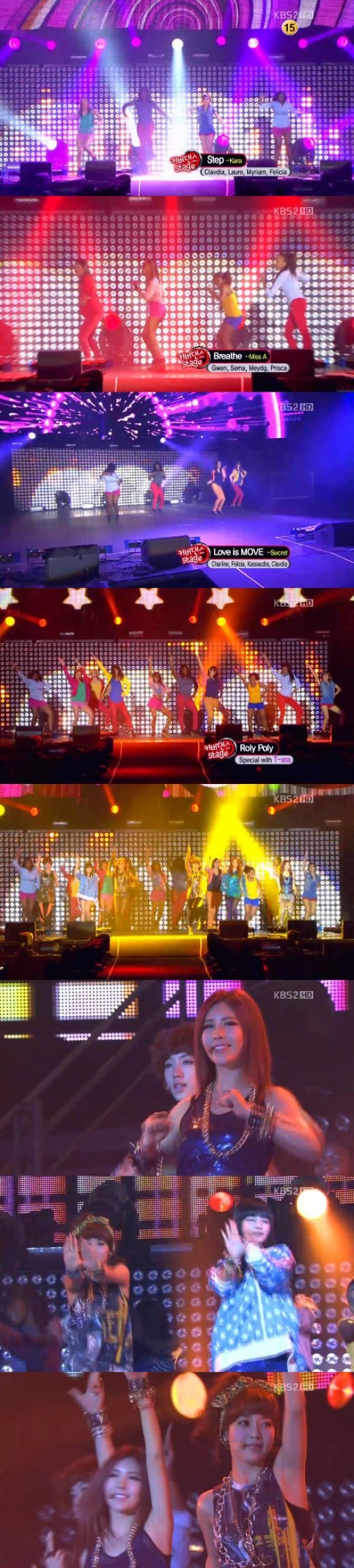 '뮤직뱅크 인 파리' 티아라, 외국 팬들과 함께 '롤리폴리'