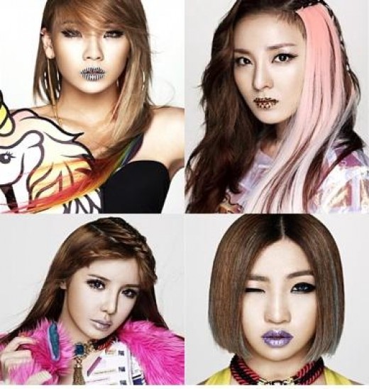 2NE1, 파격입술 개성돋네 '호피부터 얼룩무늬까지'