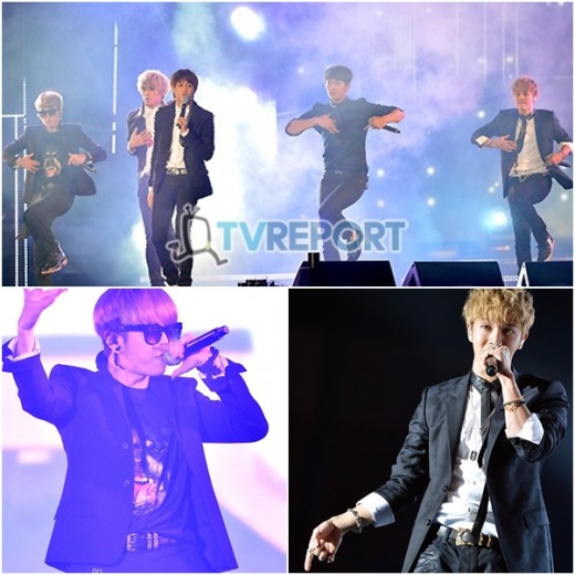한류드림콘서트 비스트, 검은색 의상 통일 '눈길'