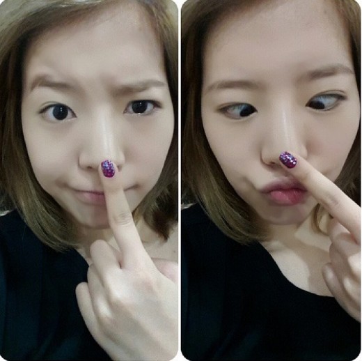 써니, 손가락 하나로 귀여움 방출…"모여라 눈코입"