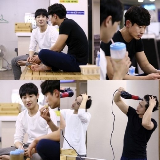 '미스터백' 신하균 이준, 훈남 父子의 목욕탕 테이트