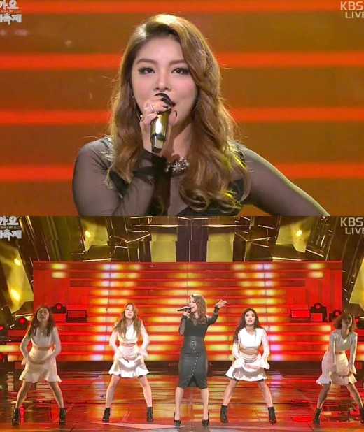 에일리, 트로트도 섹시하게! 시스루 입은 여신 (Kbs가요대축제)