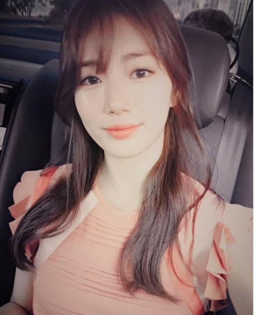 "상큼 오렌지걸"…수지, 함부로 청순한 여신 미모
