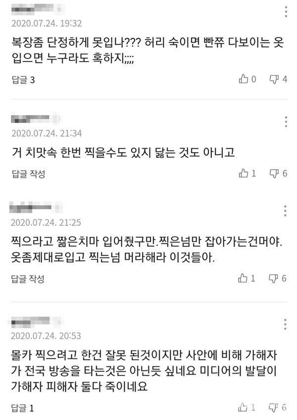 2차 가해자들 댓글