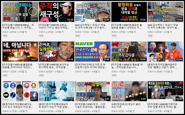 유튜브 '전국진TV - 주작감별사' 채널